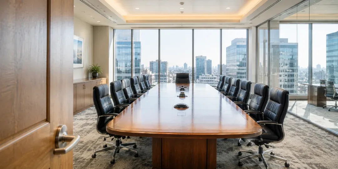 A hotel boardroom in Toronto